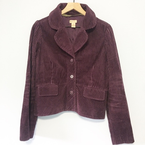 Anthropologie Jackets & Blazers - Anthropologie Elevensies purple corduroy blazer 12